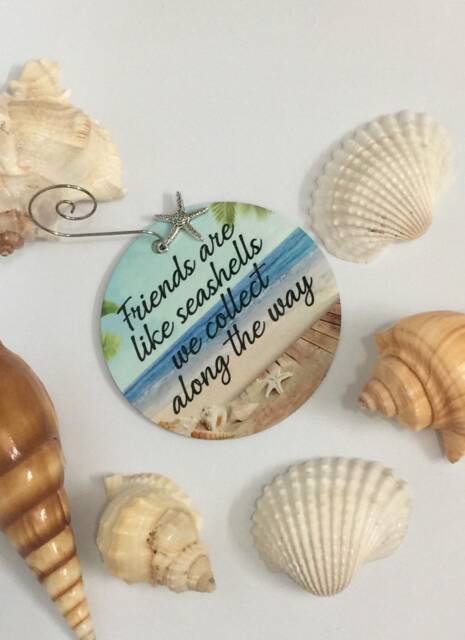 Friendship Christmas Ornament, Ornament, Beach Neighbor White Sand - image 1