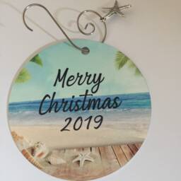 Friendship Christmas Ornament, Ornament, Beach Neighbor White Sand - thumbnail 2