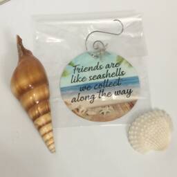 Friendship Christmas Ornament, Ornament, Beach Neighbor White Sand - thumbnail 3