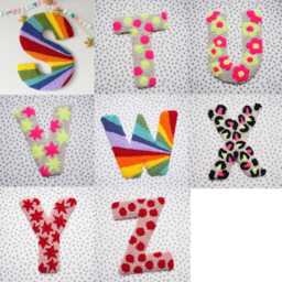 Custom Letter Pink Leopard Print Wall Hanging - thumbnail 4