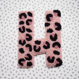 Custom Letter Pink Leopard Print Wall Hanging - thumbnail 3