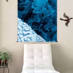 Fabric Tapestry - Nature Wall Hangings Home Decor Landscape Hippie Art Yoga Gift Map Kamchatka - thumbnail 2