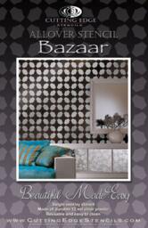 Wall Stencil Bazaar, Reusable Stencils For Walls Instead Of Wallpaper, Great Diy Decor, Free Top & Single Stencil Included - thumbnail 3