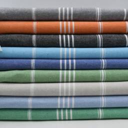 "Turkish Towel, Hammam Towel, Red Towel, Handmade Towel, Striped Peshtemal, 40""x70" - thumbnail 4