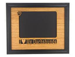 I Love My Dog Picture Frame - 8x10 Holds 5x7 Photo Memorial Frame, Labrador Terrier Retriever Dachshund Boxer Doberman Dane - thumbnail 1