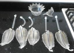 Leaves, Cups & Bobeches, Spare Parts For Chandeliers By Venini, Transparent