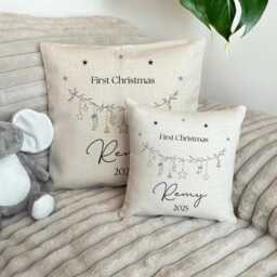 Personalised Cushion - Personalized Pillow Christmas Family Decor -Christmas Gift Winter - thumbnail 2