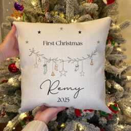 Personalised Cushion - Personalized Pillow Christmas Family Decor -Christmas Gift Winter