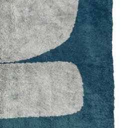 Modern Abstract Wall Tapestry - Handwoven Geometric Art Rug Minimalist Wool Hanging Contemporary Home Decor - thumbnail 3