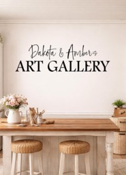 Custom Art Gallery Vinyl Wall Decal, Kids Room Decor - thumbnail 1