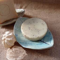Handmade Ceramic Soap Dish in Turquoise Leaf, Plate, Bathroom Accessory. Ideal Unique Gift - thumbnail 4