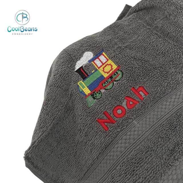 Train Towel - Personalised Face Cloth/Hand Bath - image 1