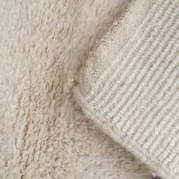 Beni Ourain Rug - Moroccan Handwoven Rug, Pure Wool, Ivory With Black Marks/156 X 240 cm 5.11 7.87 Ft Code 031 - thumbnail 4