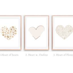 Beige Quote Prints, Neutral Living Room Print, Hearts Bedroom Wall Art, Inspirational, Positive, Affirmations, Motivational Message Poster - thumbnail 2