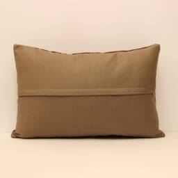 Turkish Kilim Pillow, 16x24 Handwoven Decorative Throw Bohemian Pillow, Sofa Cushion Cover 4Kaf-135 - thumbnail 4