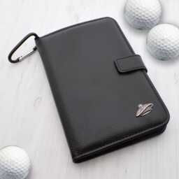 Pewter Tam O Shanter Design - Personalised Leatherette Golf Organiser Complete With Divot Repairer, Marker, Tees, Scorecard & Pencils - thumbnail 1