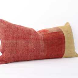 Bohemian Kilim Lumbar Pillow Turkish Ethnic Sofa Cushion - 12x24 - thumbnail 3