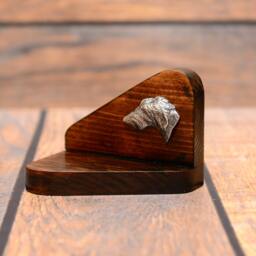 Scottish Deerhound, Canarian Molosser - Wooden Candlestick With Dog, Souvenir, Decoration, Limited Edition, Collection - thumbnail 2