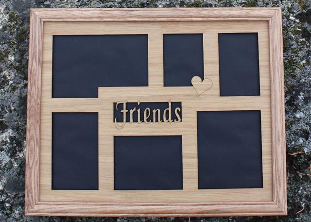 11x14 Friends, Bff, Pals, Forever Buddies Custom Wood Mat Collage For Frame - image 1