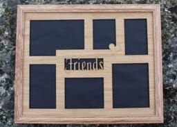 11x14 Friends, Bff, Pals, Forever Buddies Custom Wood Mat Collage For Frame - thumbnail 1