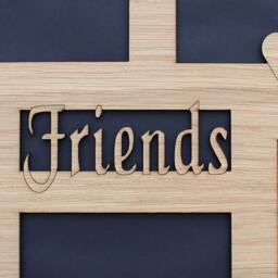11x14 Friends, Bff, Pals, Forever Buddies Custom Wood Mat Collage For Frame - thumbnail 2