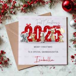 Personalised Kids Christmas Decoration - Grandson First Gift Granddaughter 1St Bauble Stocking Filler Eve Box - thumbnail 2