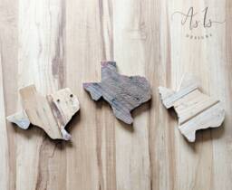 Reclaimed Wood Texas Wall Art Rustic Texan Decor - thumbnail 1