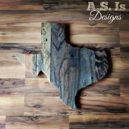 Reclaimed Wood Texas Wall Art Rustic Texan Decor - thumbnail 4