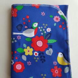 Birds Baby Blanket & Newborn Hat Set. Take Home Shower Gift. Photo Prop. Swaddle & Set - thumbnail 3