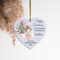 Personalised Christmas Ornament 2025 - Ballerina Girl Keepsake - thumbnail 2