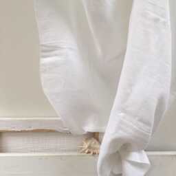 Rosy Linen Fabric By The Meter 100% Heavy Linen 3 Meters High Tissu Fabric Carlucci 5 Colors