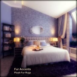 Plush Faux Fur Area Rug - Shaggy Sheepskin Rug, Pick Your Color - thumbnail 2