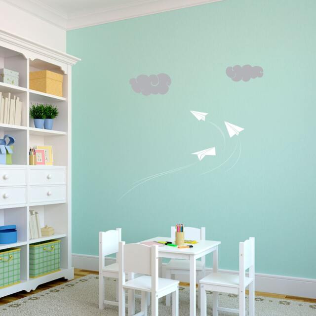 Paper Airplanes - Wall Decal Custom Vinyl Art Stickers - image 1