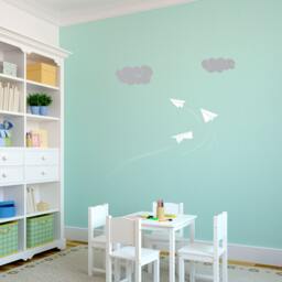 Paper Airplanes - Wall Decal Custom Vinyl Art Stickers - thumbnail 1