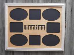 Engraved Hunting Picture Frame Wildlife Photo Collage - Holds 8 Photos - thumbnail 1