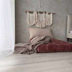 Pink Velvet Floor Cushion Cozy Reading Nook Pillow - thumbnail 3
