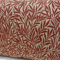 William Morris Willow Bough Crimson Red Linen Blend Fabric 16 - thumbnail 4