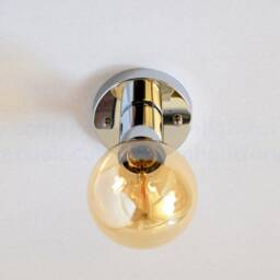 Chrome Wall Sconce /Ceiling Light Fixture Light Plug in Switch Bathroom Vanity Flush Mount Lamp - thumbnail 3