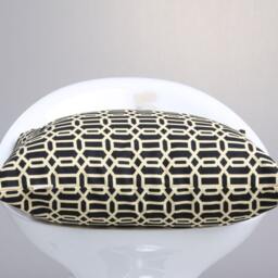 Geometric Pillow Cover, Black Yellow Pillow, Decorative Throw Contemporary Accent Modern - thumbnail 2