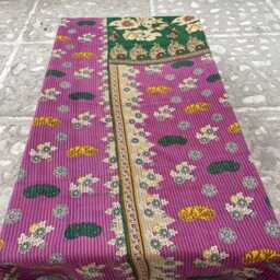 Handmade Block Print Kantha Quilt Vintage Patchwork Reversible Cotton Bedspread - thumbnail 4