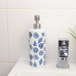 Blue Seashells Soap Dispenser - Coastal Home D??cor Bathroom Gifts - thumbnail 3