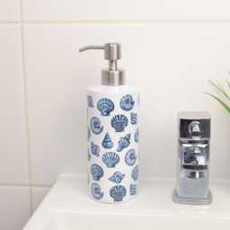Blue Seashells Soap Dispenser - Coastal Home D??cor Bathroom Gifts - thumbnail 2