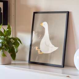 Silly Goose Print Quirky Kids Wall Art - thumbnail 2
