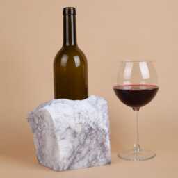 Handmade Lilac Marble Wine Bottle Holder Unique Rack - thumbnail 2