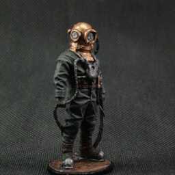 Tin Soldier 54 Mm Scale 1/32 Historical Miniature Second World War. Diver Of The Ussr Navy Rescue Service, 1941-45 - thumbnail 4