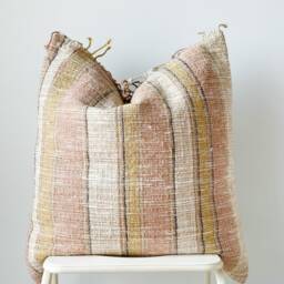 Hand Woven Natural Fiber Pillow Euro Pillow - thumbnail 2