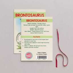 Wooden Brontosaurus Dinosaur Christmas Tree Decoration, Birch Plywood Lover Gift, Keepsake - thumbnail 2