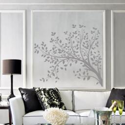 Wall Vinyl Decal Tree Branches With Leaves Nature Landscape Modern Art Home Decoration - #1053Dz - thumbnail 3
