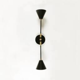 Modern Vertcal Double Black Sconce Light Vanity Lighting Bathroom Lights Fixture Entryway Hallway Lamp Restaurant - thumbnail 1