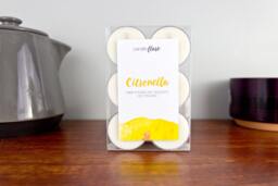 Citronella Soy Tealights Set Of Six Tealights, Citronella Candle, Summer Scented - thumbnail 1
